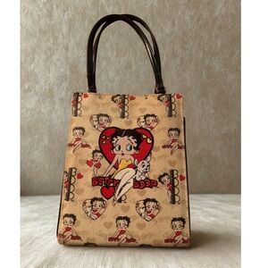 Betty Boop Mini Bag in Tan and Red